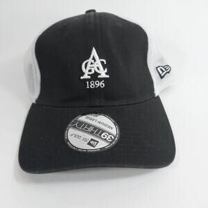 AGC 1896, Black and White Flex Fit New Era Golf Hat Medium-Large